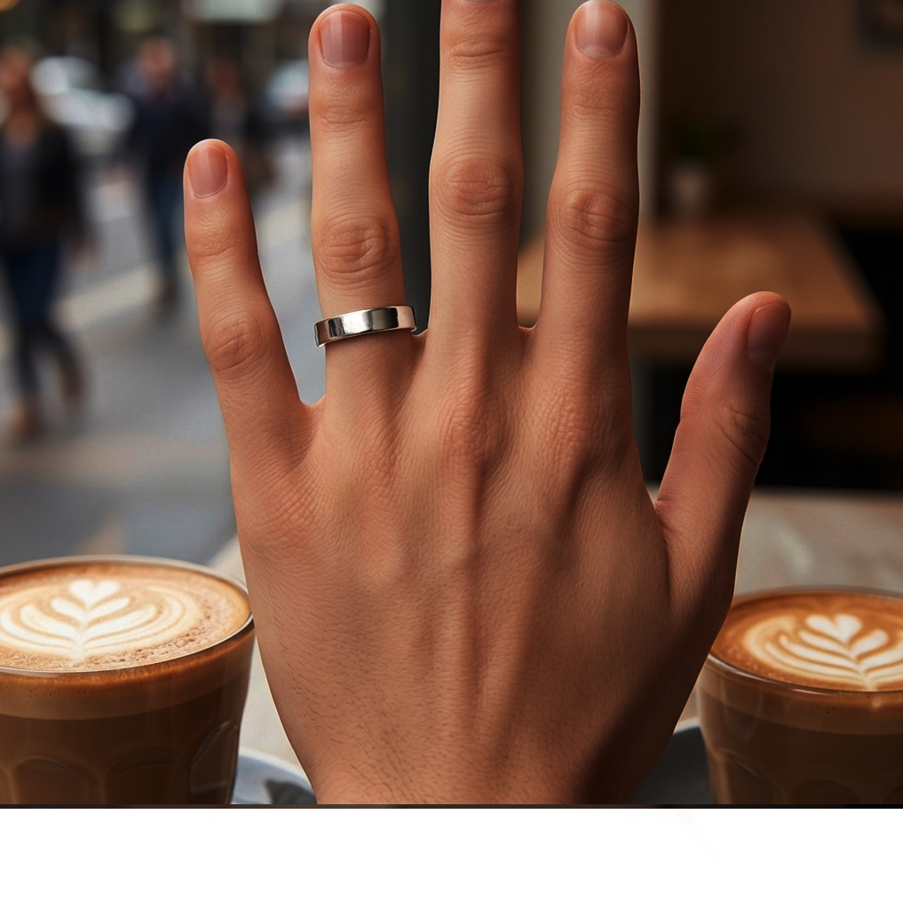 LOL 3 — White Gold Wedding Rings for Men nn