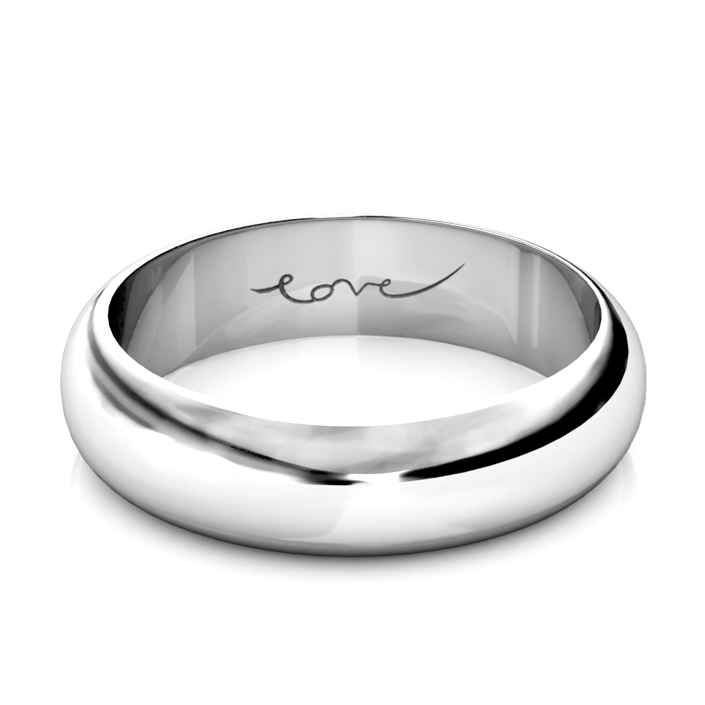 Song 5 — White Gold Mens Wedding Ring.......