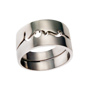 Womans Gold Interlocking Rings | Love Times Love