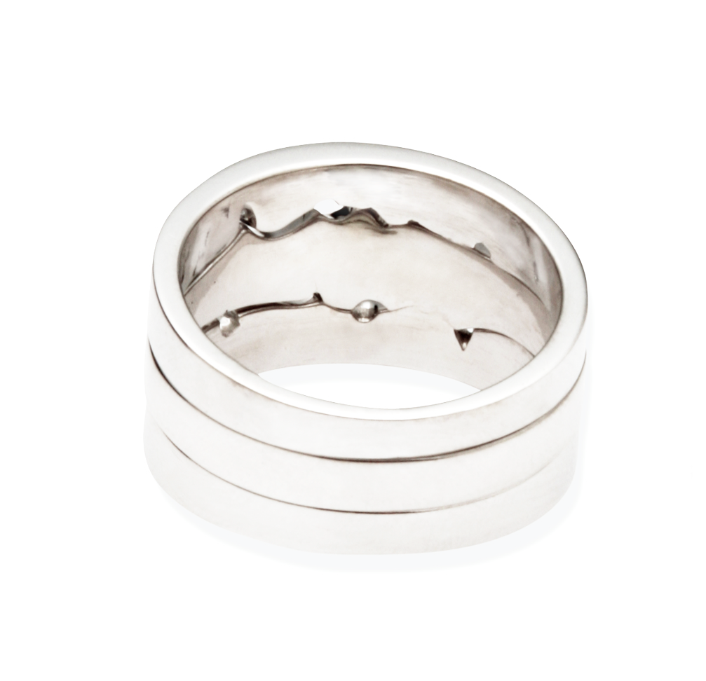 love times three | Unique diamond Ring