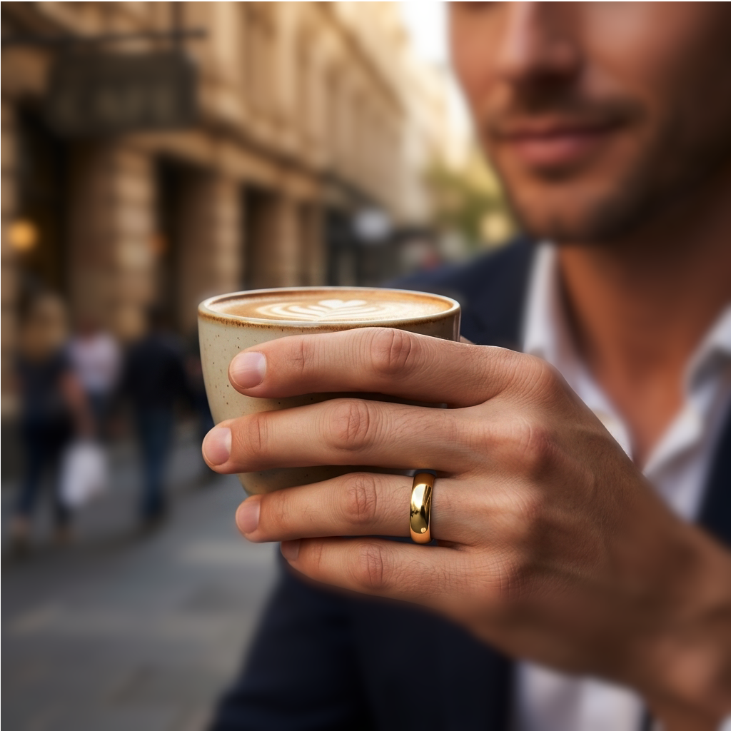 Wedding Ring for Men Gold | Jack 5