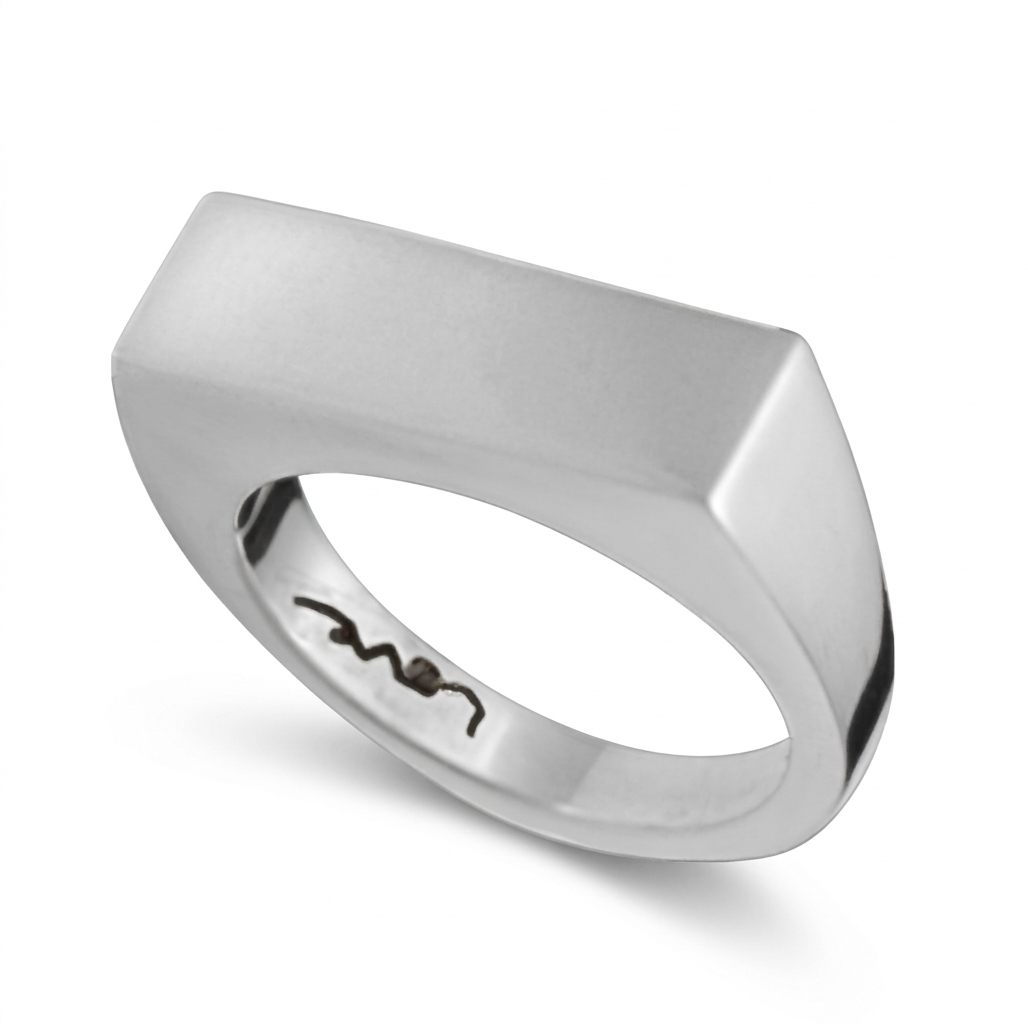 Four Seasons : Summer | Flat Top Silver Ring - Image 3