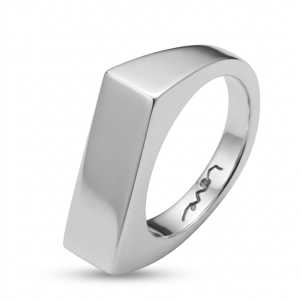 Flat Top Silver Ring | Robert Young Jewellery