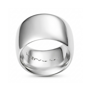 White Gold Mens Wedding Ring - Sweeter