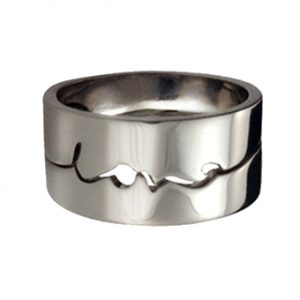 Love Times Love | Gold Friendship Rings | 9k White Gold