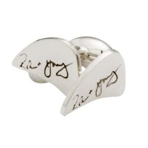 Robert Young Jewellery | Engraved Sterling Silver Cufflinks