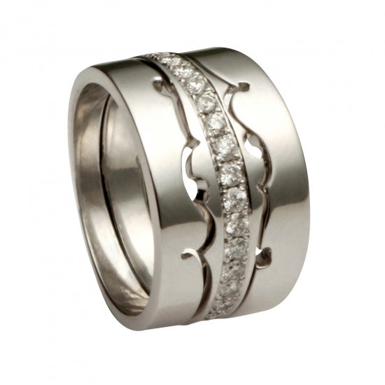Love Times Three | Gold Eternity Ring - Image 4