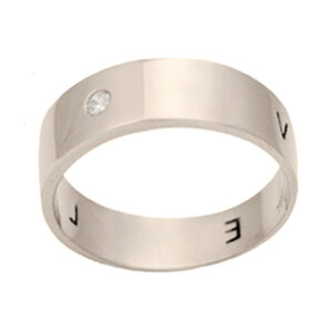 My North My South My East & West | Men's Wedding Ring |18k White