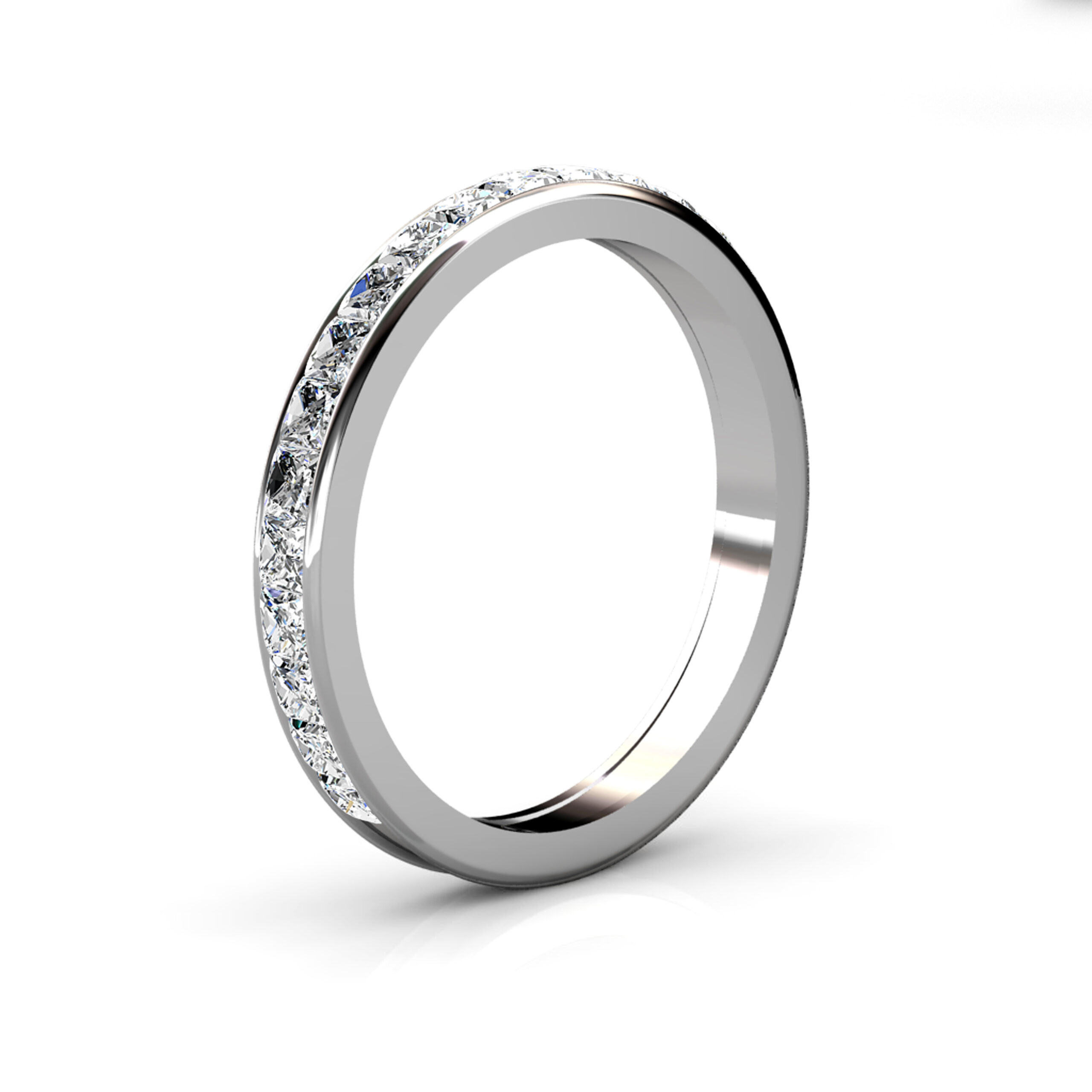 Channel Set White Gold Ring | Robert Young Jewellery xa