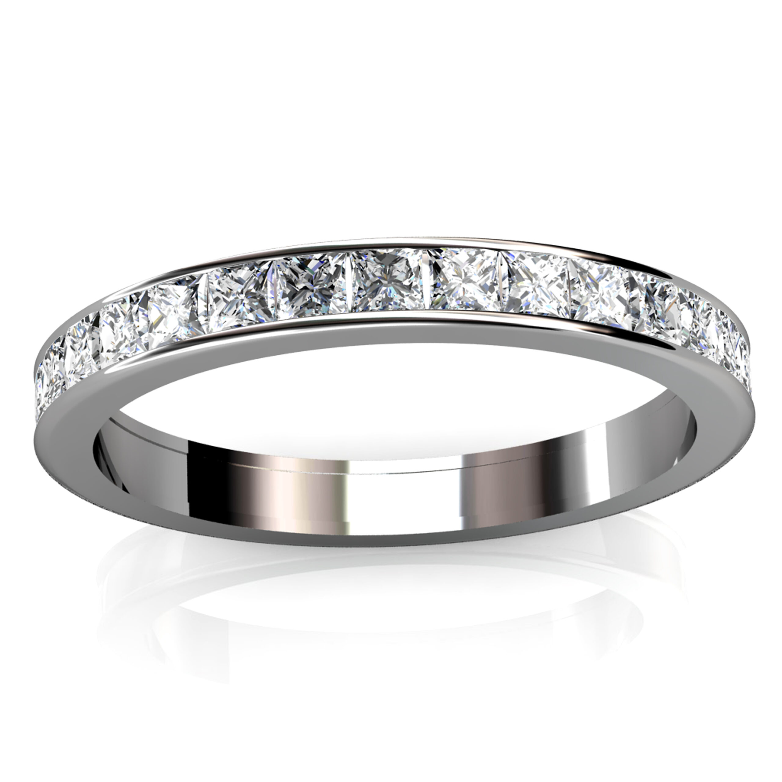 Channel Set White Gold Ring | Robert Young Jewellery