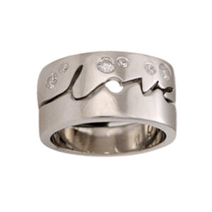 Love Times Love 1/2 set | Matching Commitment Ring 18 White Gold