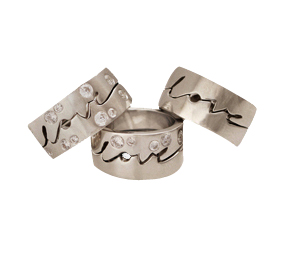 Love Times Love with Diamonds | Wedding Ring | Platinum
