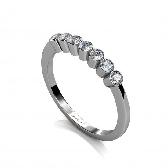 November | Eternity Diamond Band | 18k White Gold