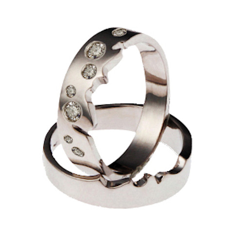 Love Times Love 1/2 Set | Engagment Ring | Platinum - Image 3