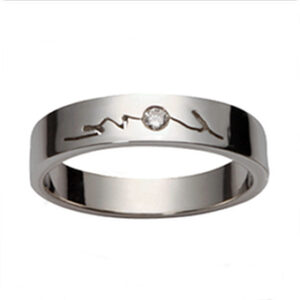 Classic Love [3] Women's Wedding Ring | 18K White Gold