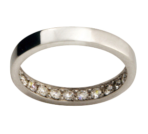 Cant Buy Me Love | Wedding Ring |18k White Gold - Image 2