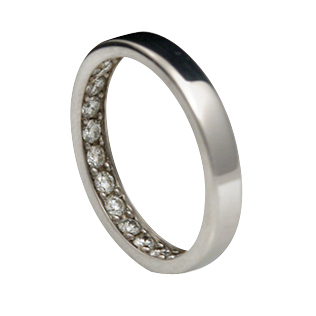 Can’t Buy Me Love | Wedding Ring |18k White Gold